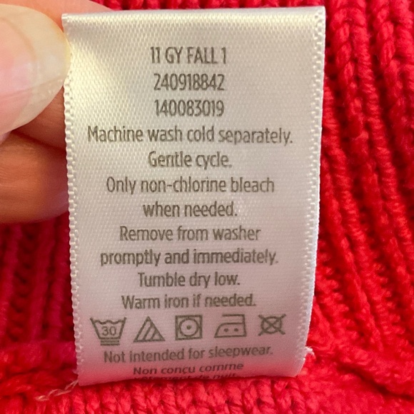 🌼 GYMBOREE pink buttoned sweater - size LARGE (10/12) - Picture 4 of 8